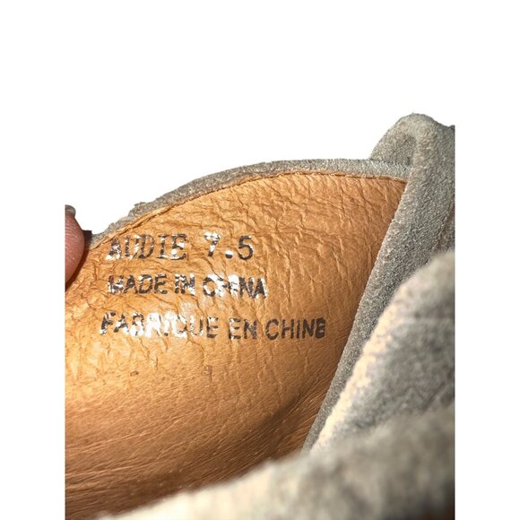 Jeffrey Campbell Taupe Suede Western Cowboy Boots Embroidered Design Sz 7.5 EUC - Picture 7 of 8